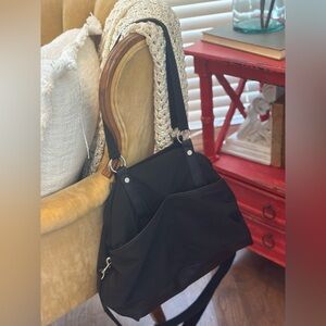 Madden Girl Black Weekender Bag. Shoulder Strap Included. 21”x 15” EUC
